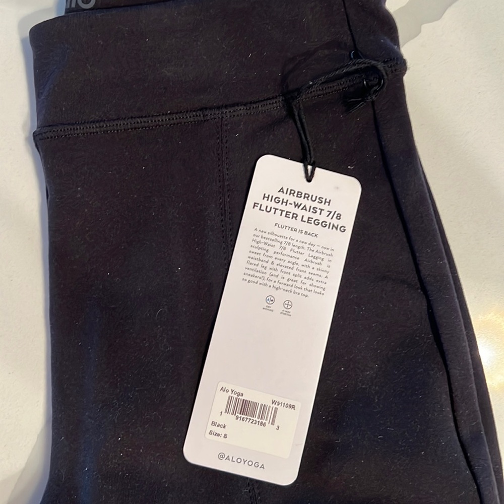 NWT ALO AIRBRUSH HIGH WAIST 7/8 FLUTTER LEGGING SIZE S